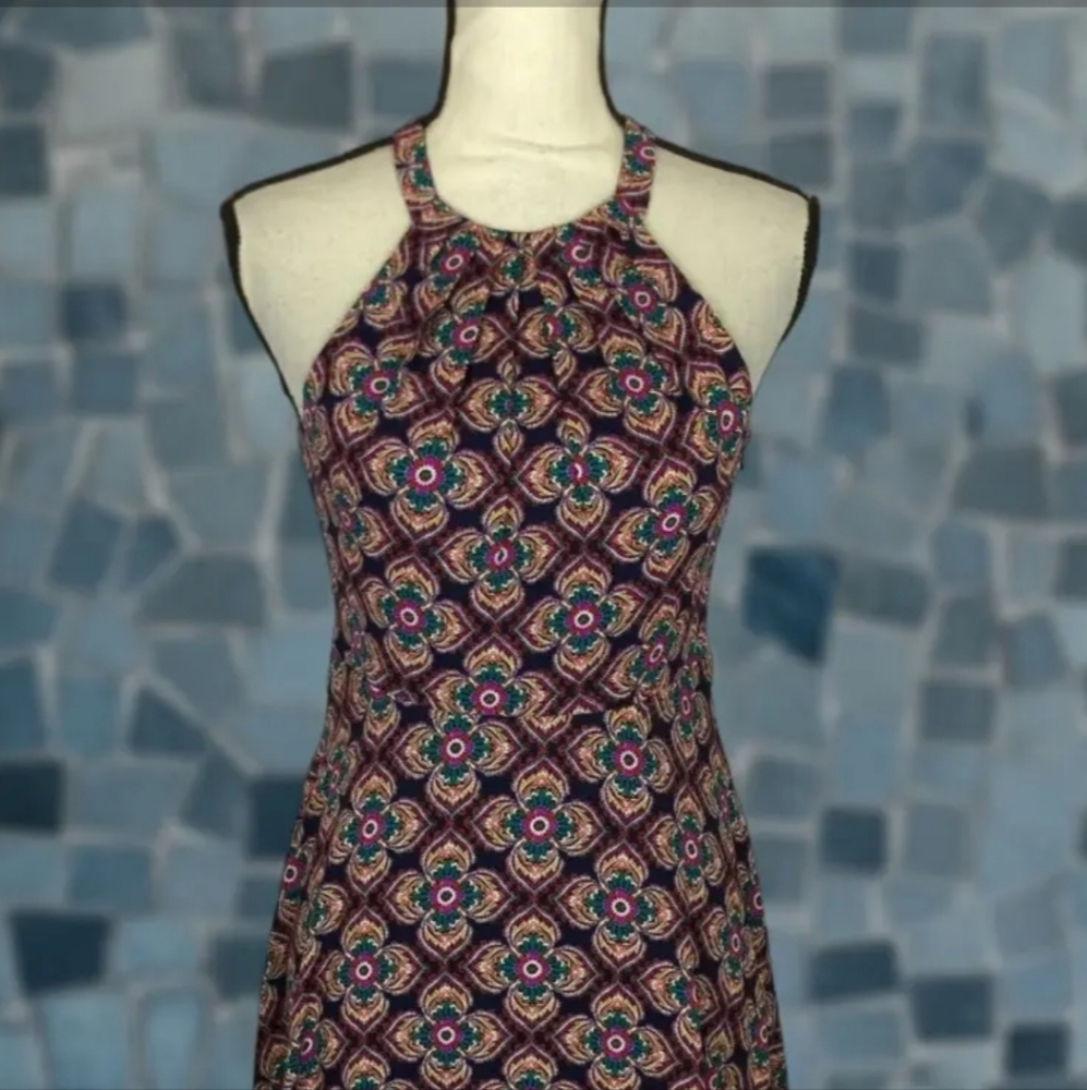 Express Pink and Blue Spaghetti Strap Sundress